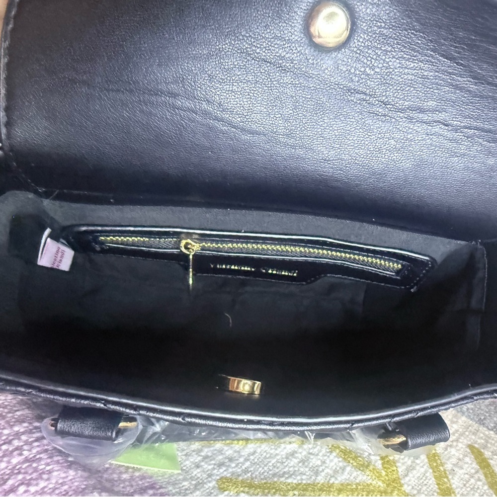 NWT Valentino Orlandi Black Quilted Mini Bag - Picture 6 of 7